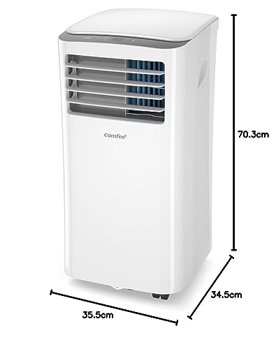Comfee Mobiles Klimagerät MPPH-09CRN7, 9000 BTU 2,6kW, Kühlen&Ventilieren&Entfeuchten, Raumgröße bis 88m³(33㎡), Mobile Klimaanlage mit Abluftschlauch